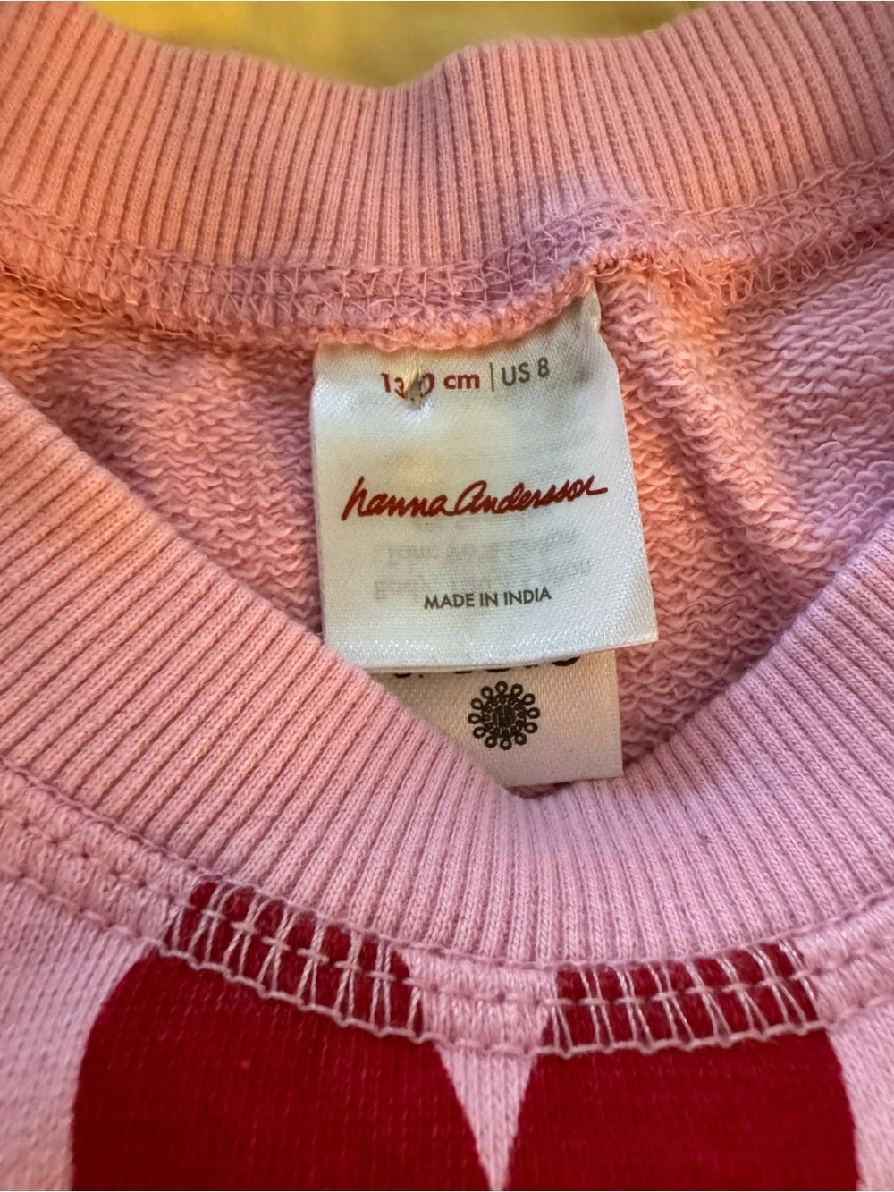 hanna andersson sweatshirt size 7/8